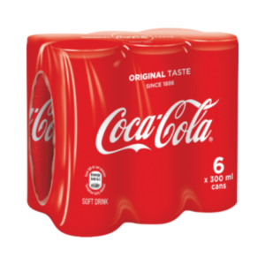 ABI COCA COLA 6X300ML CANS