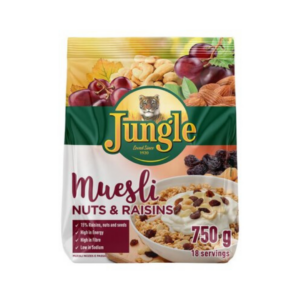 JUNGLE MUESLI NUT&RAISIN 750G