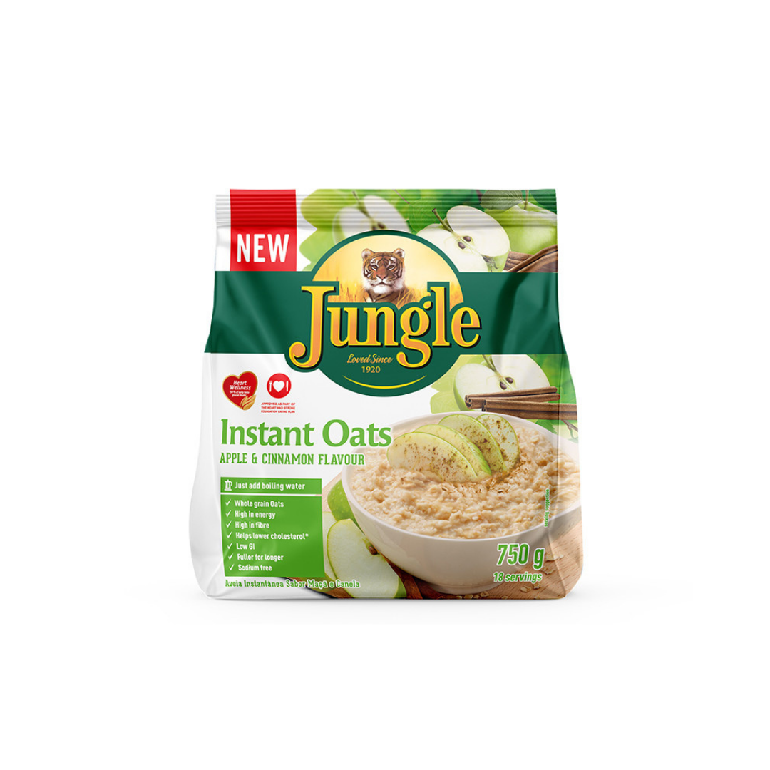 JUNGLE OATS INSTANT APPLE CINNAMON 750G