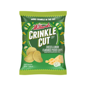 Willards Chips Cheese & Onion 120g