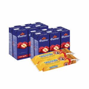 Fruitree Apple 200ml 6pack X 2 and Bakers Topper custard 125g X 2
